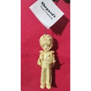 Little Drummer Boy Christmas Ornament Handmade Dough Folk Art From Louisiana 3"